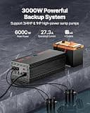 VEVOR 3000W High-Demand Sump Pump Battery Backup System with 30A Charger