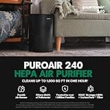 PuroAir 240 HEPA Air Purifier for Allergies with CarbonTech Odor Filtration
