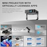 XuanPad Black Ultra-Thin Smart 4K Projector