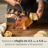 Marcato Atlas 150 Classic Manual Pasta Maker Machine with 9 Thickness Settings