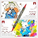 Betem Dual Tip Acrylic Paint Pens 72-Pack
