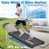 PACEROCKER Walking Pad Treadmill with 12% 9-Level Auto Incline System