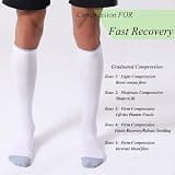 FITRELL Firm Graduated Compression Socks 20-30 mmHg with Cushion (3 Pairs)