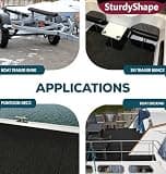 SturdyShape Premium 25 oz Boat Trailer Bunk Carpet Kit with Installation Tools