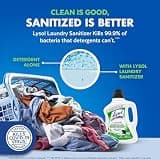 Lysol Tough Odor Eliminator Laundry Sanitizer Additive for Gym Clothes, 90 oz