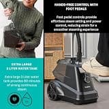True & Tidy Heavy-Duty Commercial Standing Garment Steamer 3L
