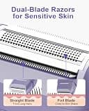 UNIMIKO Waterproof Electric Shaver for Women with Hypoallergenic Foil System