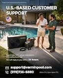 VARMINPOOL V7 Plus 30,000 BTU Electric Pool Heat Pump with WiFi Control