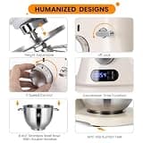 ZACME 8.4-Quart Commercial DC Motor Stand Mixer with NSF Certification