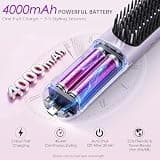 Go Brush Pro 2026 Cordless Hair Straightener Brush with 280M Plasma