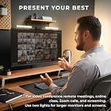 HumanCentric Video Conference Lighting Double Bar Kit for Monitor Mount