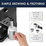 De'Longhi Stilosa EC260BK 15-Bar Manual Espresso Maker with Steam Wand for Small Spaces