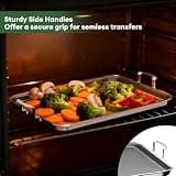 Cooker King Hybrid Honeycomb Stainless Steel Double Burner Griddle Pan
