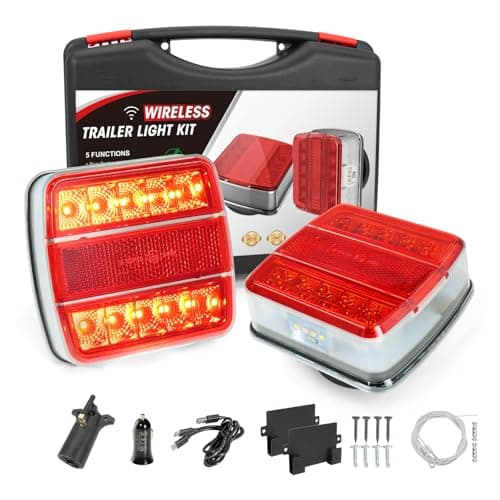 NeaLia Wireless Trailer Lights with 24-Hour Battery Life and Retroreflectors