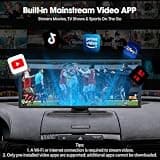 LAMTTO 11-Inch Upgraded Wireless CarPlay Screen with Built-In Netflix and YouTube Apps