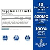 Vitalibre 10-in-1 Full-Spectrum Magnesium Complex with Vitamin D3 & B6