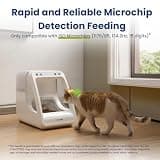 PawsPik Automatic Microchip RFID Cat Feeder with 16-Cup High Capacity