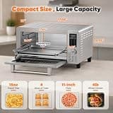 Nuwave Bravo Pro Countertop Convection Air Fryer Toaster Smart Oven Combo