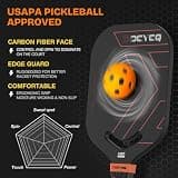 DGYGQ Edgeless T700SC Raw Carbon Fiber 13mm Aerodynamic Pickleball Paddle