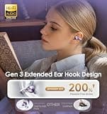King Lucky Gen 3 Open-Ear Clip-On Wireless Earbuds with Noise Cancellation