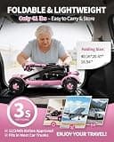 Ecomobi Lightweight 4-Wheel Travel Mobility Scooter