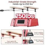 Pacikwest 4-Point Self-Leveling Truck Cap Hoist System for Garage Ceiling