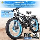 ORLMS 9000W Dual Motor AWD Electric Bike, 60V 25Ah Battery with 50.9 MPH Speed