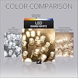 Wintergreen Lighting Commercial-Grade 5mm LED Icicle Lights 70-Bulb 7-Foot