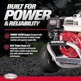 Simpson Aluminum Series 3600 PSI Commercial Gas Pressure Washer with Honda GX200