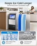 Mojgar 100lb Energy-Efficient Commercial Ice Maker with R290 Refrigerant