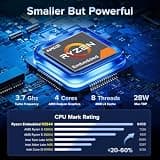 KAMRUI Pinova P1 Mini PC Windows 11 Pro AMD Ryzen 4300U 16GB RAM 512GB SSD
