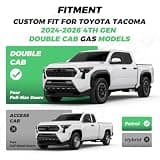 RIDEPOSH Custom Waterproof Leather Seat Protectors for 4th Gen Toyota Tacoma