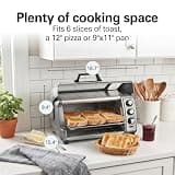 Hamilton Beach 6-Slice Large Capacity Air Fryer Oven with Easy Roll-Top Door