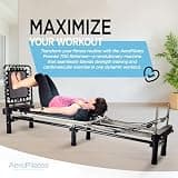AeroPilates Premier Studio 700 Foldable Pilates Reformer with Rebounder