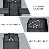 ykooe Heavy-Duty Nylon Belt Holster Cell Phone Pouch with Metal Carabiner