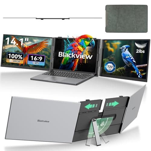 Blackview DCM6 14-Inch 1080P FHD IPS Triple Portable External Screen Extender