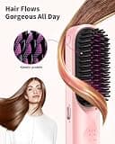 Bopcal Cordless Hair Straightener Brush 10000mAh Ionic Heated Comb