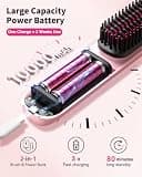 Bopcal Cordless Hair Straightener Brush 10000mAh Ionic Heated Comb