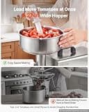 VEVOR Commercial Electric Tomato Strainer 370W