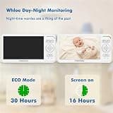 HelloBaby 6-Inch IPS Split Screen Video Baby Monitor with Two Cameras and PTZ