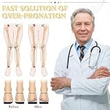 BIGGCOOL Breathable 2-Layer Corrective Heel Wedges for Supination Relief