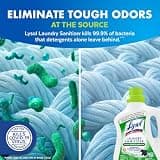 Lysol Tough Odor Eliminator Laundry Sanitizer Additive for Gym Clothes, 90 oz
