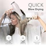 Sndyi Nano Thermal Ceramic Round Hair Brush with Boar Bristles, 1.7-Inch