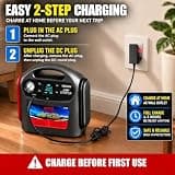 Heavy-Duty 8000A 12V/24V Portable Lithium Jump Starter for Commercial Vehicles