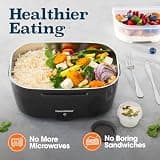 TRAVELISIMO 1.5L Electric Lunch Box 100W Multi-Voltage Portable Food Warmer