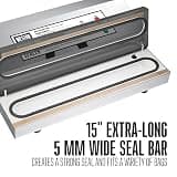 Weston Pro-2300 Commercial Grade External Vacuum Sealer Machine with 15-Inch Bar