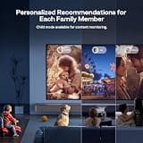 Aurzen BOOM Mini Google TV Smart Projector with 110-Degree Flexible Stand