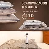 Vacbird 12-Pack Carry-On Travel Vacuum Seal Space Saver Bags with Air Pump