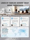 VOPLLS G3 Smart Projector with Google TV and 360-Degree Rotating Base