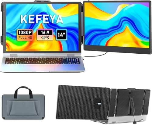 KEFEYA 14" Laptop Screen Extender Portable Monitor